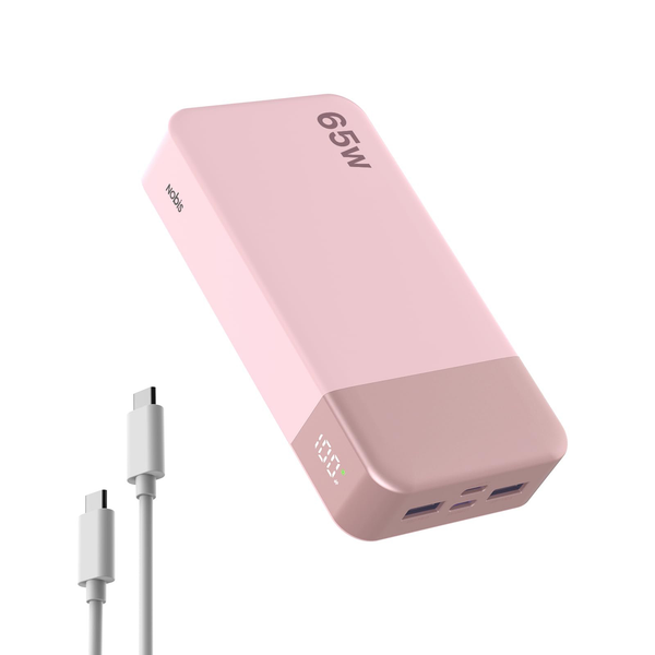 20000mAh 65W PD Portable Charger Power Bank, High Capacity USB C Fast Charging External Battery, Led Digital Display Power Bank Support Fast Charging For Laptop, Cell Phones, Tablets